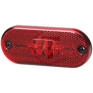 HELLA Umriss-Rückstrahlerleuchte oval LED 108 x 44 x 10,5 mm, 12 V