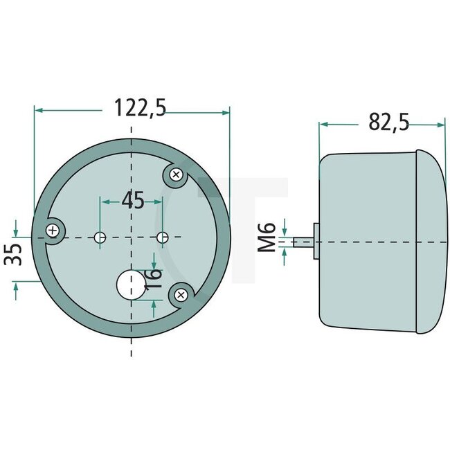 HELLA Achterlicht Ø 122,5 x 82,5 mm, 12 / 24 V, links / rechts | 2SD964169111