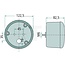 HELLA Achterlicht Ø 122,5 x 82,5 mm, 12 / 24 V, links / rechts | 2SD964169111