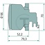 HELLA Schluss-Bremsleuchte 12V21WK / P21W, Ø 66 x 52 mm, 12 V, links / rechts | 2SB009001061