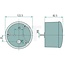 HELLA Tail/brake light - Dimensions W x H x D: Ø 122,5 x 82,5 mm - 2TA964169061