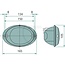 HELLA Rücklicht 165 x 105 mm, 12 V, links - 2SD343130737