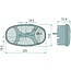 HELLA CARGOLUNA rear light - Dimensions W x H x D: 225 x 122 x 72,9 mm - 2VP343640041
