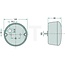 HELLA Achterlicht conventioneel - 4552SD 001685231, 2SD001685231 | Afmetingen B x H x D: Ø 140 x 80 mm | Lichtfunctie: Achterlicht, remlicht en knipperlicht