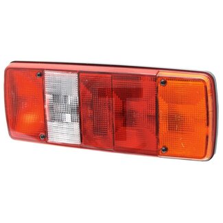 HELLA Rücklicht 343 x 133 x 75 mm, 12 / 24 V, links, doppelte Glühlampe
