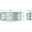 HELLA Rücklicht 343 x 133 x 75 mm, 12 / 24 V, rechts, P21/5W, P21W, R10W - 2SK003567661