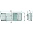 HELLA Achterlicht 343 x 133 x 75 mm, 12 / 24 V, links, R10W, P21W | 2SK003567331