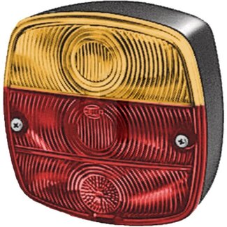 HELLA Rückleuchte links / rechts 120 x 120 x 52 mm, 12 / 24 V