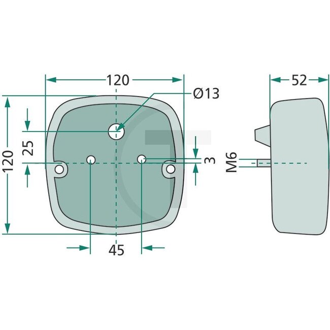 HELLA Rückleuchte - Abmessungen B x H x T: 120 x 120 x 52 mm - 2SE002514171