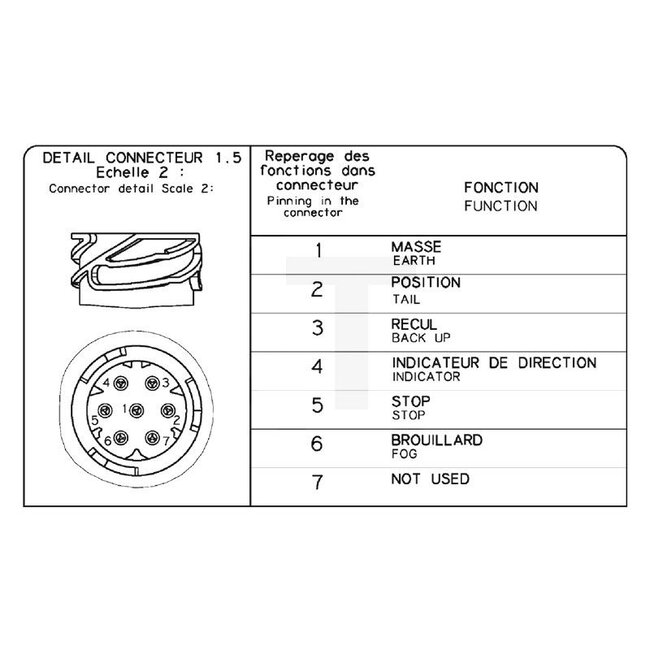 Vignal Achterlicht "LC8T" - 50783840689 | Afmetingen B x H x D: 400 x 160 x 97,4 mm