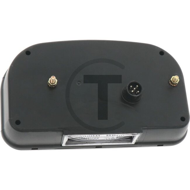ASPÖCK Achterlicht MULTIPOINT II links, kentekenplaatverlichting onder, 12 V | 402435001