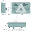 ASPÖCK Achterlicht "MULTIPOINT V" links, met 5-polige bajonetaansluiting en mistachterlicht - 504248500007, 411510001 | Afmetingen B x H x D: 238 x 140 x 55 mm