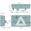 ASPÖCK Achterlicht "MULTIPOINT V LED" rechts, met 5-polige bajonetaansluiting en mistachterlicht (LED-inzet: achter- en remlicht) - 504248704507