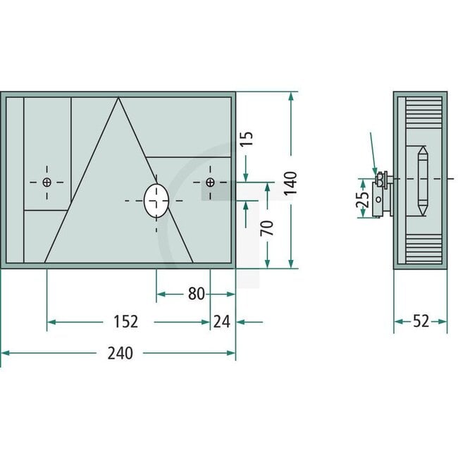 ASPÖCK Achterlicht "MULTIPOINT I" rechts met 5-polige bajonetaansluiting - 504245200007, 401478002 | Afmetingen B x H x D: 240 x 140 x 52 mm