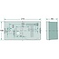 HELLA Achterlicht links 210 x 108 x 66 mm, gatafstand 72 mm, 12 / 24 V | 2SD006040031