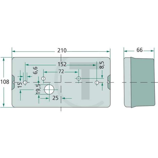 HELLA Achterlicht - 4552SD 006040161, 2SD006040161 | Afmetingen B x H x D: 210 x 108 x 66 mm | Lichtfunctie: Achterlicht / remlicht / knipperlicht