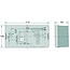 HELLA Achterlicht rechts 12 / 24 V, 210 x 108 x 66 mm, gatafstand 72 mm | 2SD006040161