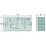 HELLA Rückleuchte links 210 x 108 x 66 mm, Lochabstand 152 mm, 12 / 24 V - 2SE006040011