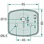 GRANIT Achterlicht conventioneel - 207BBSK95R, BBSK95RF | Afmetingen B x H x D: 95 x 85 x 62 mm