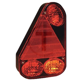 ASPÖCK Achterlicht EARPOINT III links, 146 x 219 x 53 mm, 5-polige bajonet