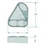 GRANIT Achterlicht rechts 218 x 174 x 56 mm, M6, gatafstand 150 mm, 12 V