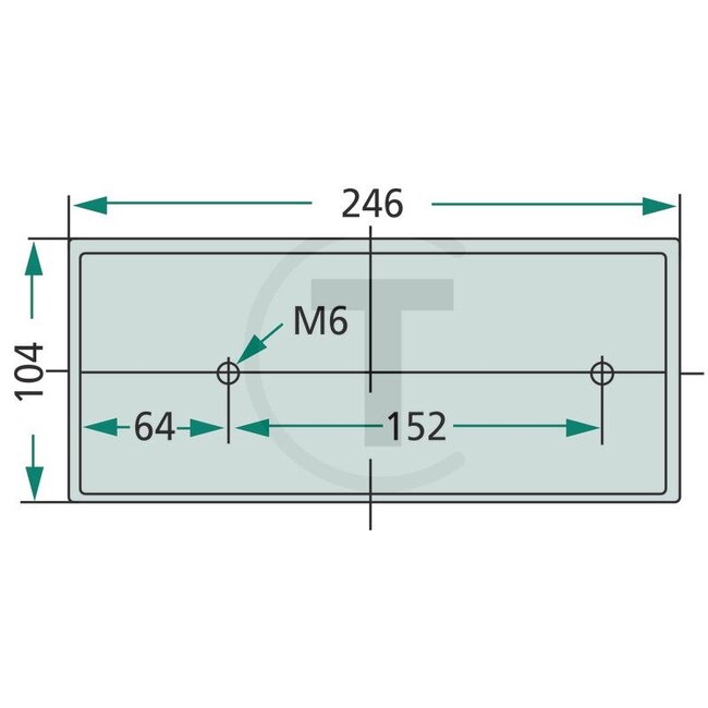 GRANIT Achterlicht - 207BBSKN246L, BBSKN246L | Afmetingen B x H x D: 246 x 104 x 60 mm