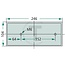 GRANIT Achterlicht - 207BBSKN246L, BBSKN246L | Afmetingen B x H x D: 246 x 104 x 60 mm