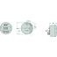 ASPÖCK Rückleuchte mit PG11 - Anschluss links/ rechts, D = 140mm - Abmessungen B x H x T: Ø 140 x 84 mm - 288, DSL-182AR
