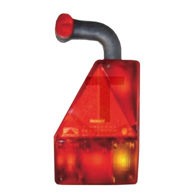 ASPÖCK Achterlicht "EARPOINT I" links met 7-polige ASS2 aansluiting en mistachterlicht en breedtelicht - 504244151007 | Afmetingen B x H x D: 179 x 256 x 84 mm