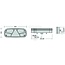 ASPÖCK ECOPOINT I rear light Left - Dimensions W x H x D: 344 x 140 x 78 mm