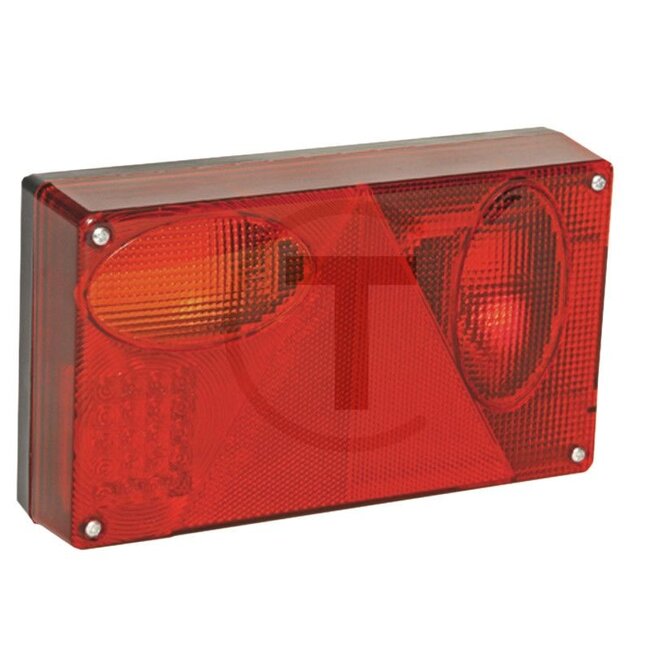 ASPÖCK Rückleuchte LED / "MULTIPOINT LED" - Abmessungen B x H x T: 237 x 140 x 56 mm
