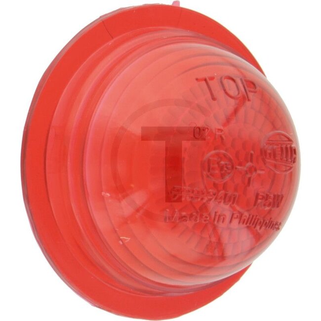 HELLA Glas - 4559EL 950315061, 9EL950315061 | Binnen-Ø: 47 mm | Kleur: rot | Keurmerk: E13 9401, ECE