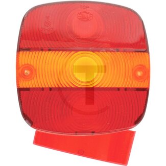 HELLA Glas 122,5 x 122,5 x 53,0 mm, 4 Lichtfunktionen links und rechts