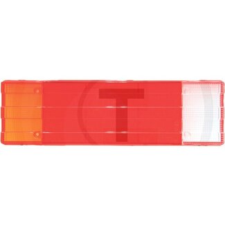 GRANIT Lens links / rechts 439 x 130 mm rood, wit, oranje
