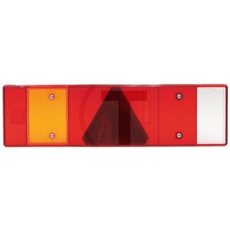 PROPLAST Lens links 464 x 130 x 30 mm rood, oranje, wit