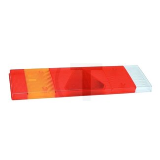 Vignal Streuscheibe links 464 x 130 mm LC7T rot, weiß, orange, waagerechter Montage