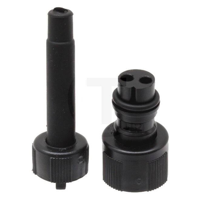 ASPÖCK Stecker schwarz (weiblich)