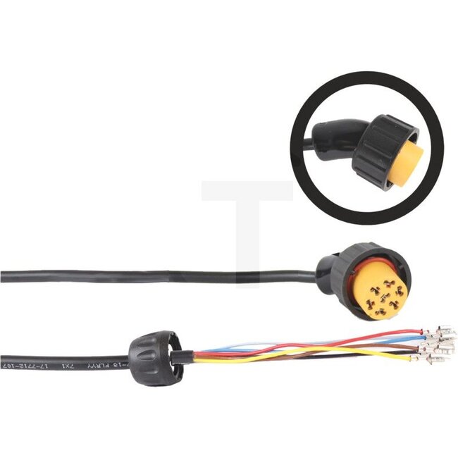 ASPÖCK Cable with 7-pin plug for rear light, 3,0 m