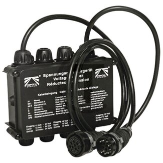 ASPÖCK Voltage reducer 24 V to 12 V with open ends
