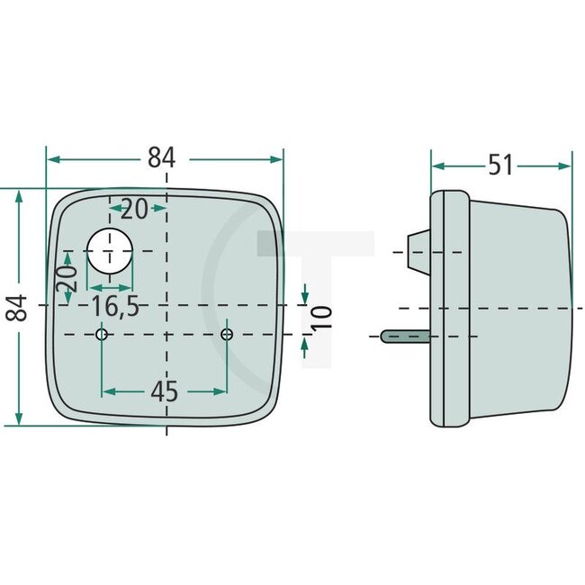 HELLA Schlussleuchte - Nennspannung: 12 V, Einbauort: links / rechts, Leuchtmittel: C5W - 2SA003014051