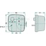 HELLA Rücklicht 84 x 84 x 51 mm, 12 / 24 V, C5W, P21W | 2SB003014151