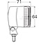 GRANIT Rückfahrscheinwerfer 85 x 74 x 55 mm, P21W, 12 V | FR.31.000
