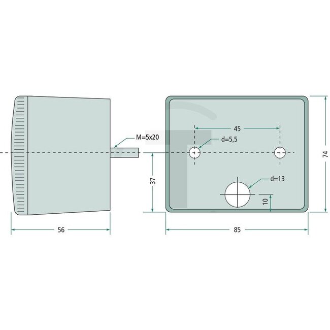 ASPÖCK Rear fog light 12 V, 85 x 75 x 55 mm, P21W, Fogpoint | 402584001