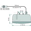 ASPÖCK LED rear fog light 3 Chamber Lamp II LED - Dimensions W x H x D: Ø 140 x 84 mm