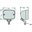 HELLA Mistachterlicht - 4552NE 002985001, 2NE002985001 | Afmetingen B x H x D: 124 x 74 x 66 mm | Lamp: P21W | Inclusief lamp: nee