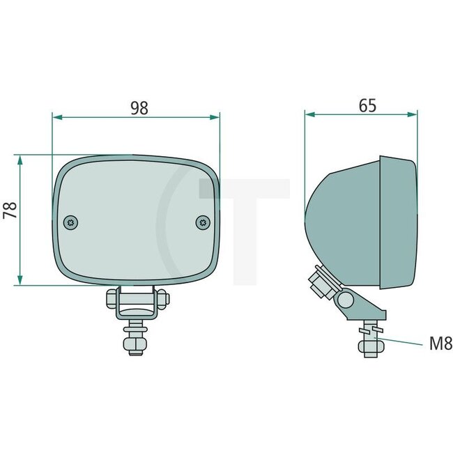 HELLA Nebelschlussleuchte - Abmessungen B x H x T: 98 x 78 x 65 mm, Leuchtmittel: P21W - 2NE003030151