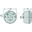 HELLA Achteruitrijlicht 140 x 140 x 92 mm, P21W, 12 / 24 V | 2ZR001423001