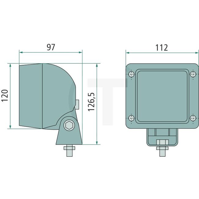 HELLA Rückfahrscheinwerfer Ultra Beam FF - Abmessungen B x H x T: 112 x 102 x 97 mm - 2ZR997506391