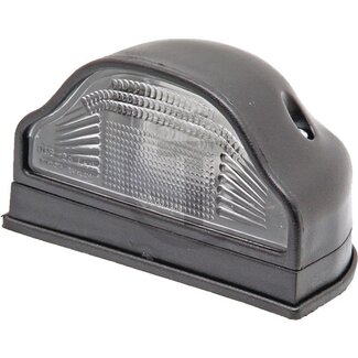 GRANIT LED kentekenverlichting 12 - 24 V, gatafstand 85,5 mm, zwart