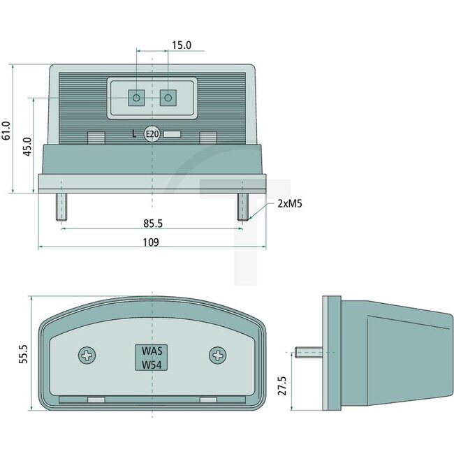 GRANIT Kennzeichenleuchte LED - Leuchtmittel: LED - DSL-41A/12, 246